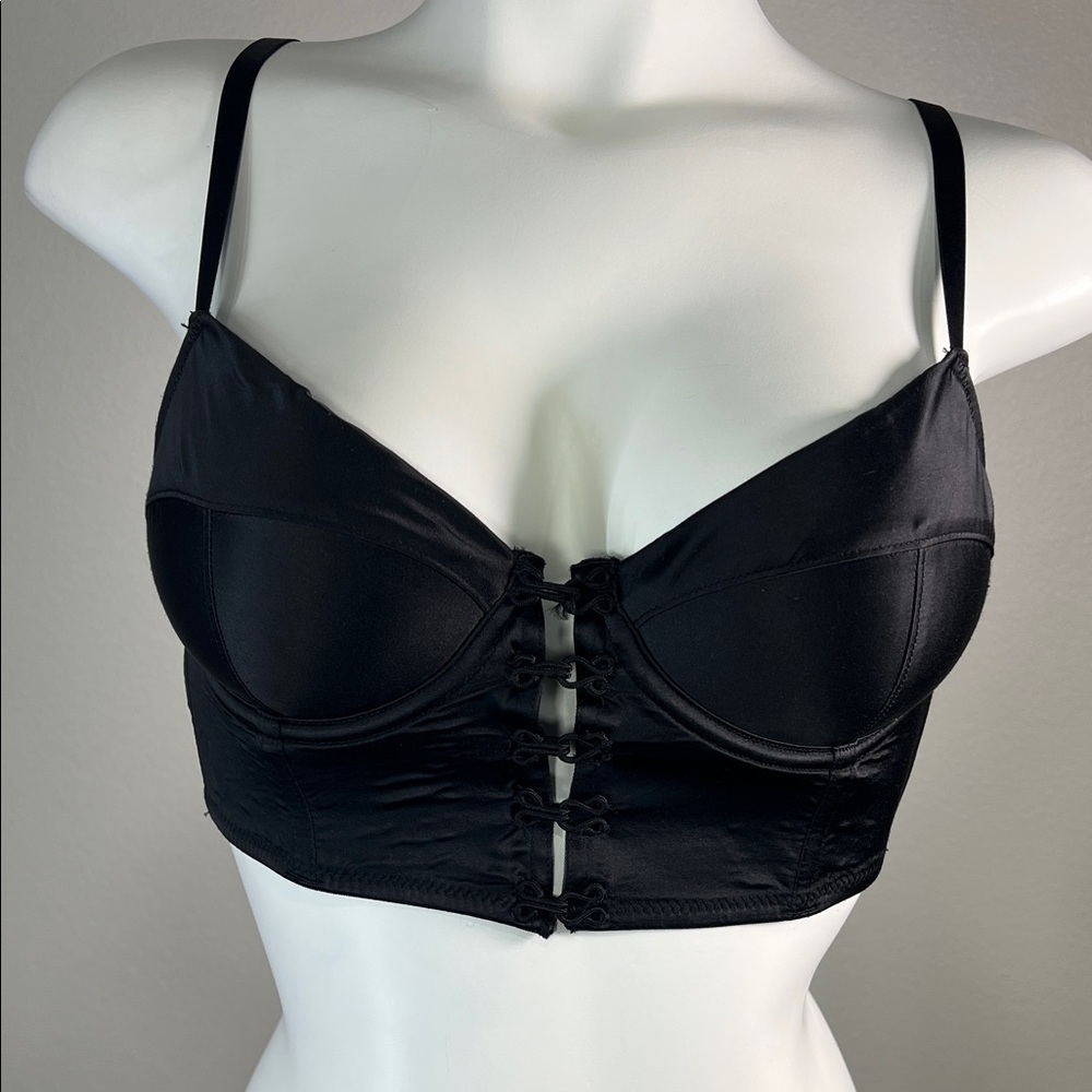 Forever 21 Black Bustier Bra Top SMALL